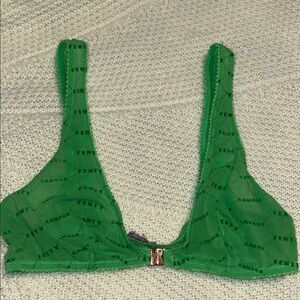 Savage X Fenty Vibrant Green Mesh Bralette